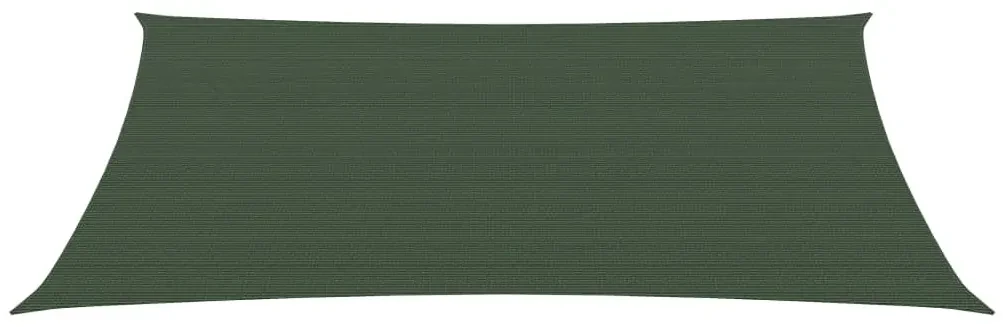 vidaXL Zonnezeil 160 g/m² 2,5x4 m HDPE donkergroen