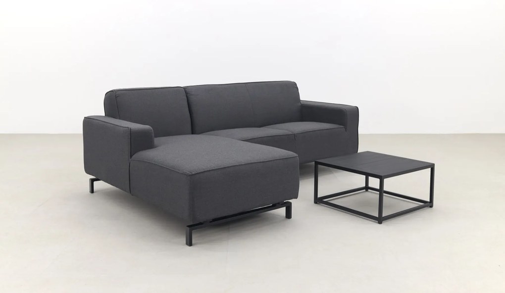 Boavista/Toronto loungebank chaise longue - Sooty - 3-delig - rechts