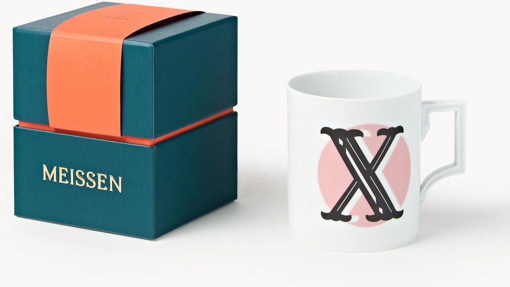 Handgemaakte beker Initials met decoratief motief, Westwing x MEISSEN