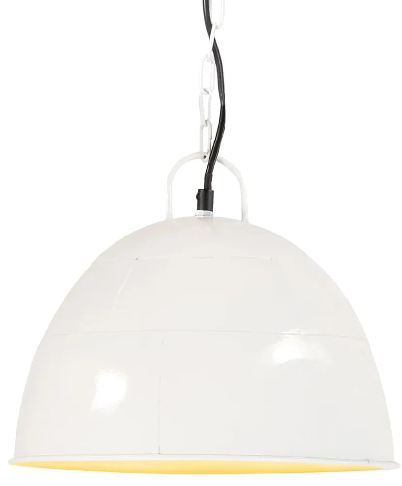 vidaXL Hanglamp industrieel vintage rond 25 W E27 31 cm wit