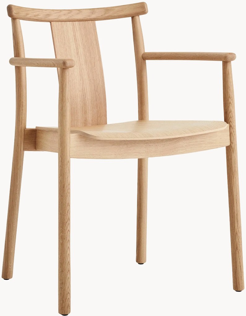Armstoel Merkur van eikenhout