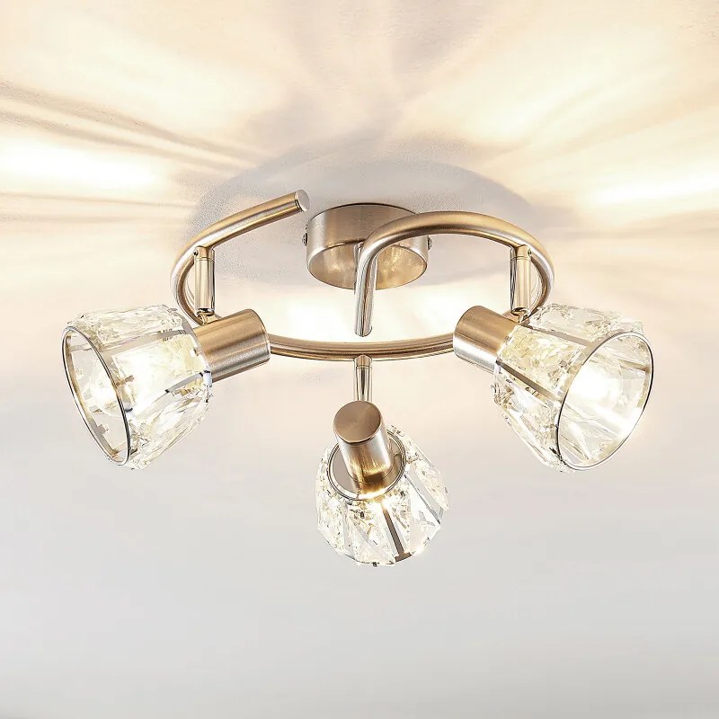 Kosta plafondlamp, 3lamps, nikkel lampen24 Biano