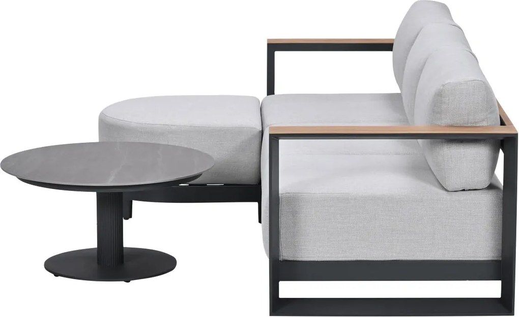 Garden Impressions Malakka loungeset 3-delig chaise longue - light teak look
