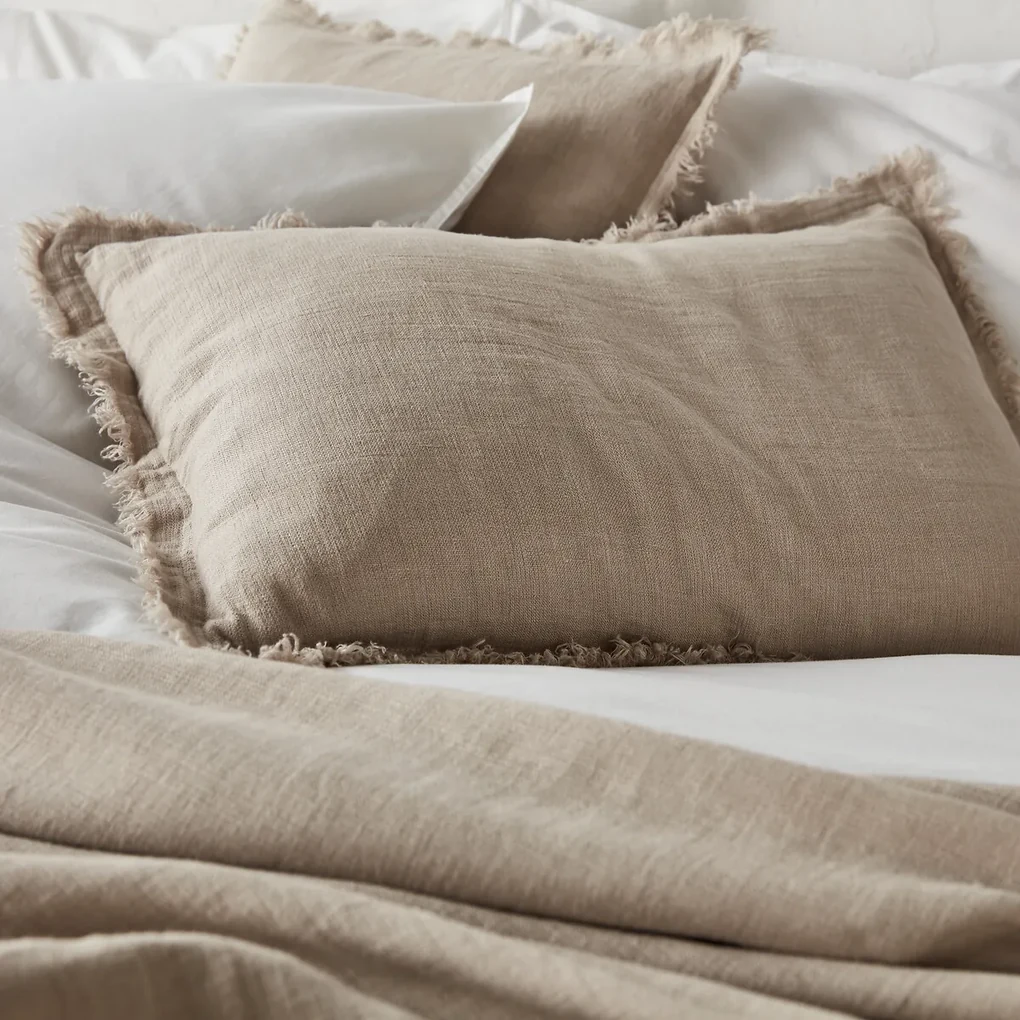 Beddensprei in gewassen linnen, Linange