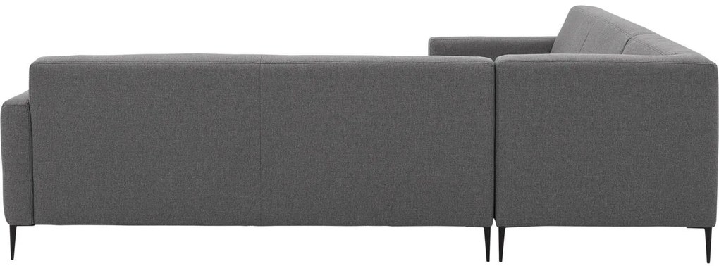 Goossens Key West grijs, stof, 3-zits, modern design