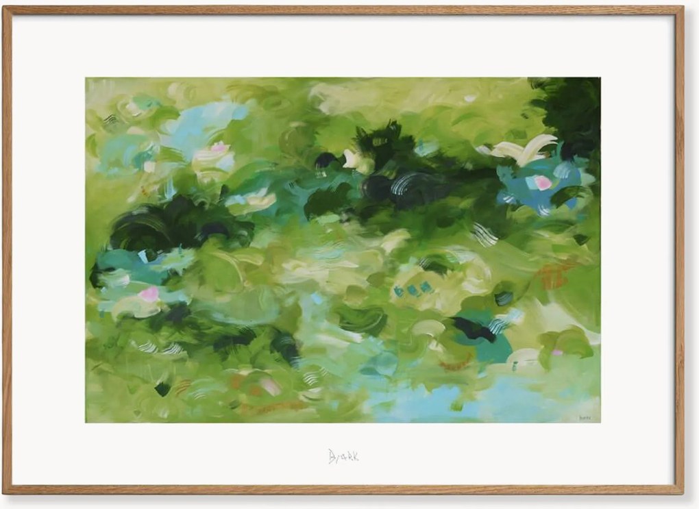 Ingelijste digitale print Quiet Rain