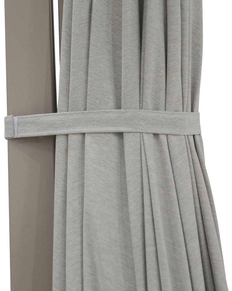 Zweefparasol  3.5m S2 Excellent (incl. voet + hoes) Taupe-naturel-bruin Camello Luna