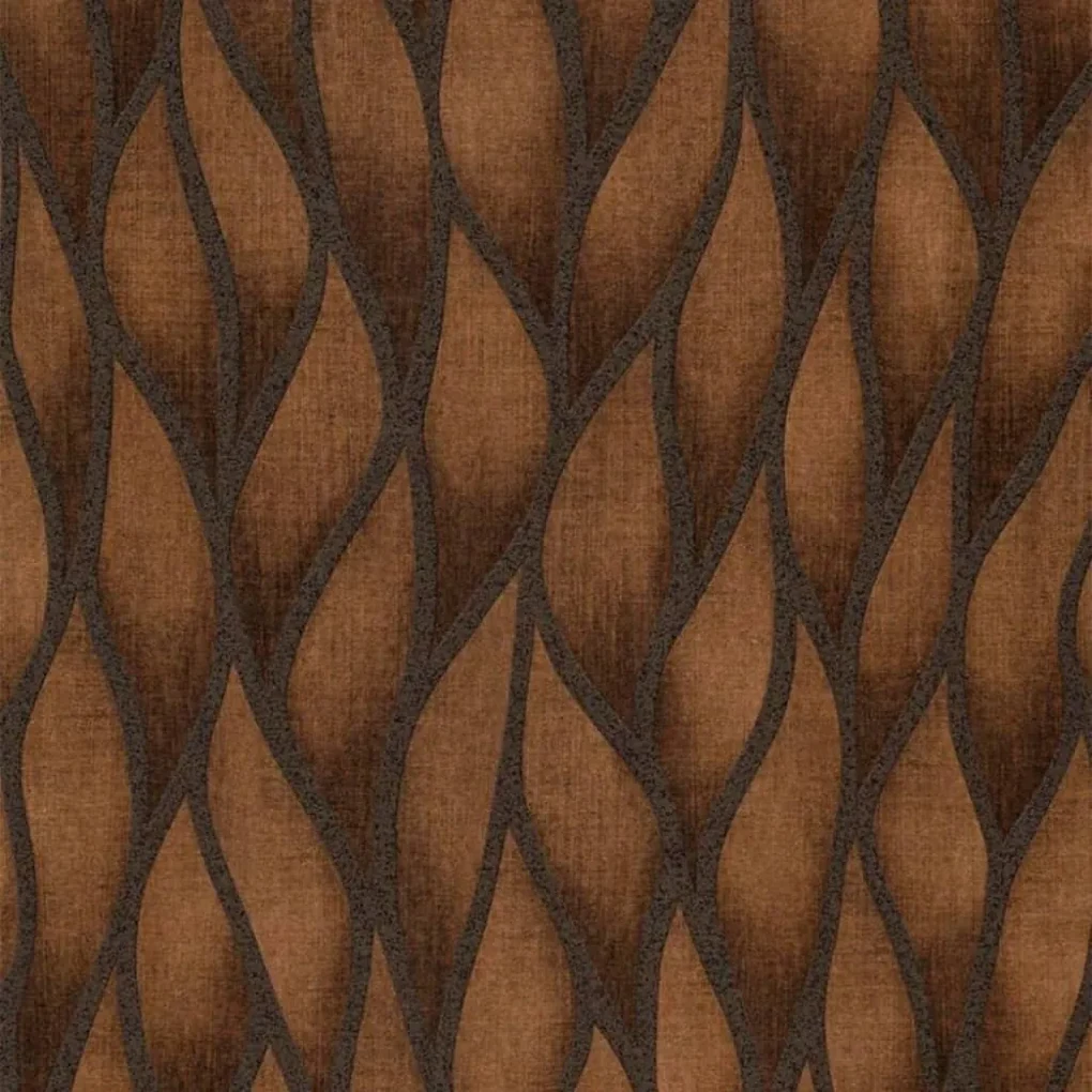 Noordwand Topchic Behang Flames and Drops metallic bruin