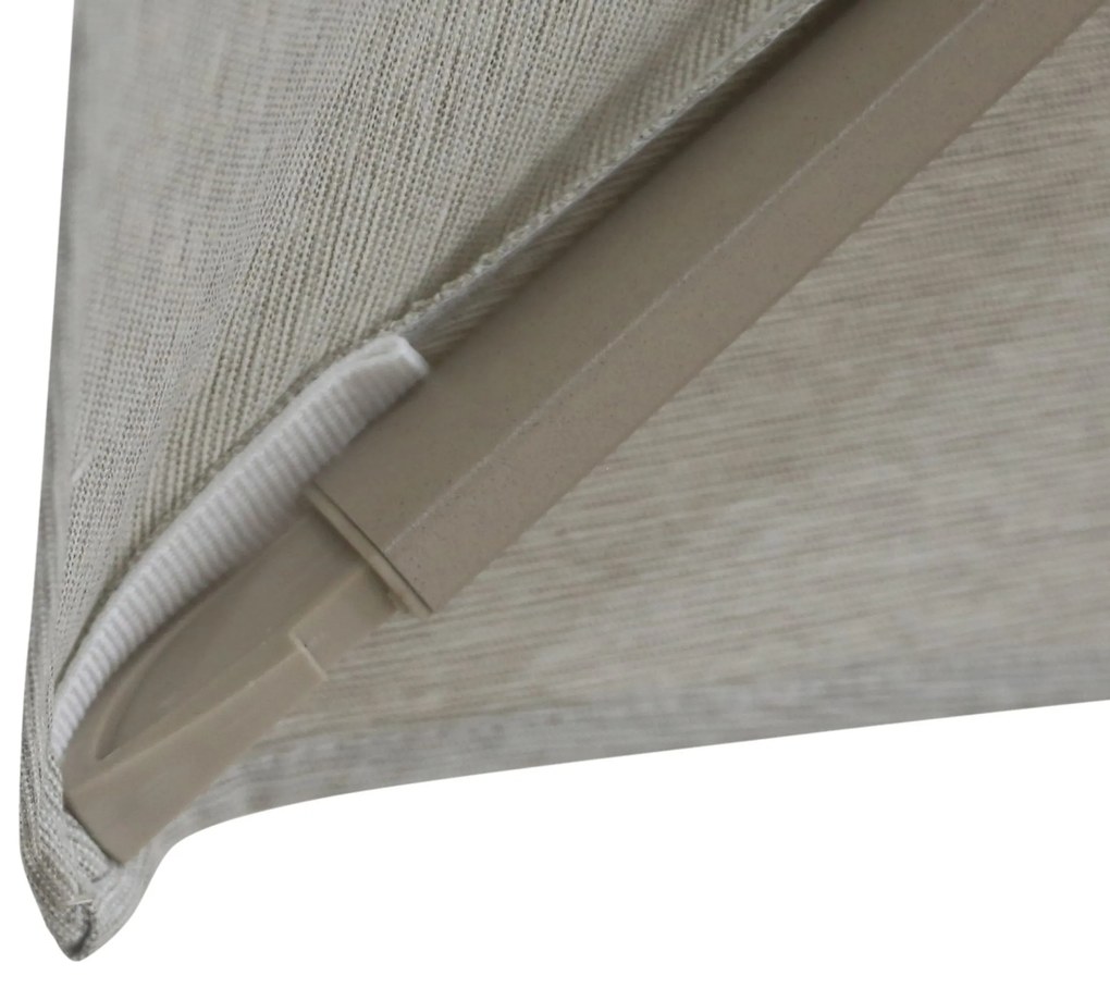 Zweefparasol  3x3.5m S2 Excellent (excl. voet) Taupe-naturel-bruin Camello Luna