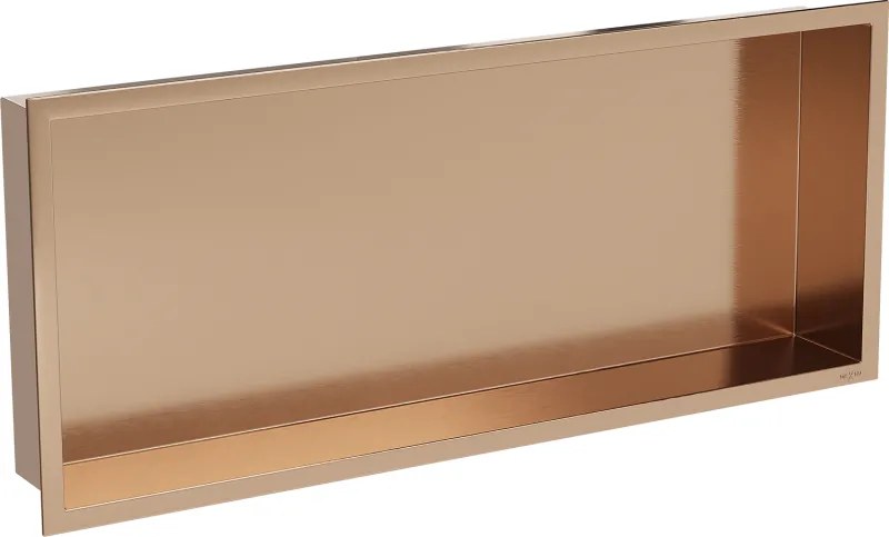 Mexen X-Wall-R nise plank met flens 75 x 30 cm, geborsteld koper - 19C0753010
