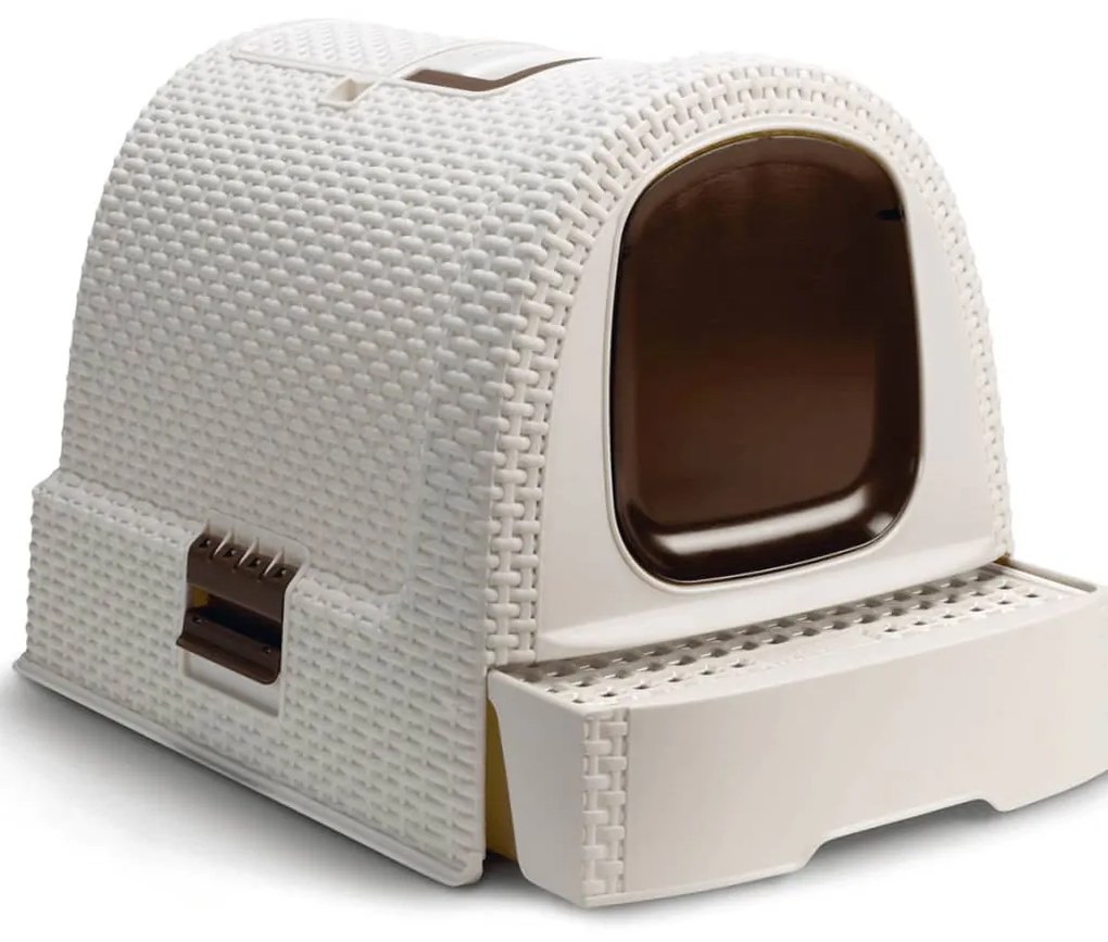 Curver 408742  Hooded Cat Litter Box 51x38,5x39,5 cm White 400462