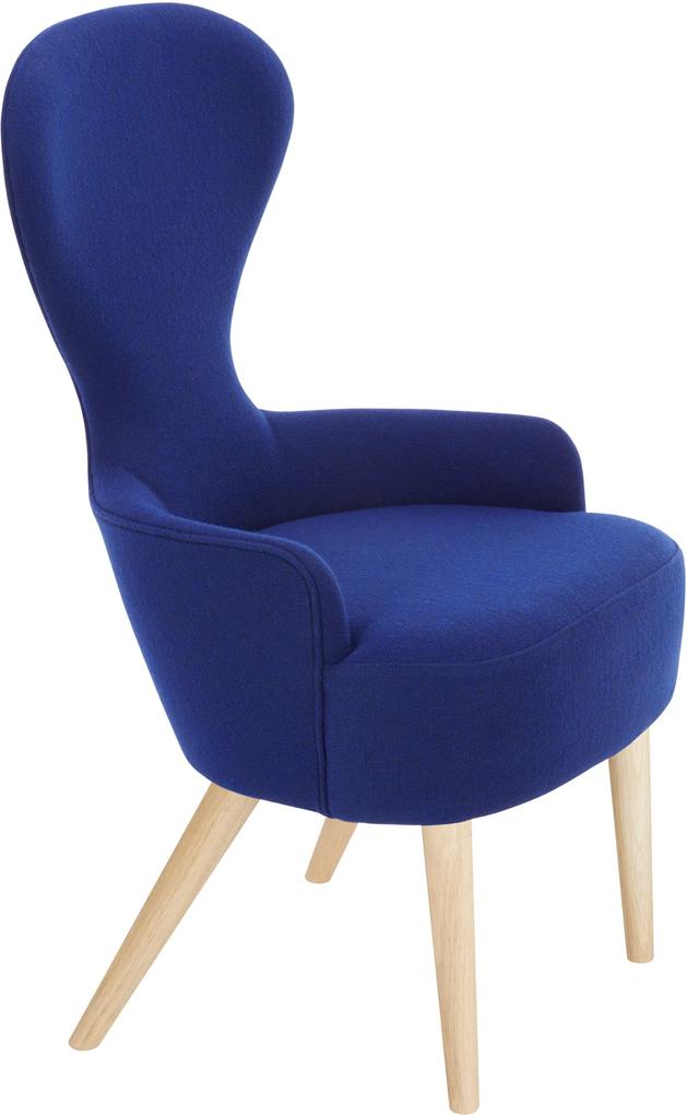 Tom Dixon Wingback Oak stoel blauw