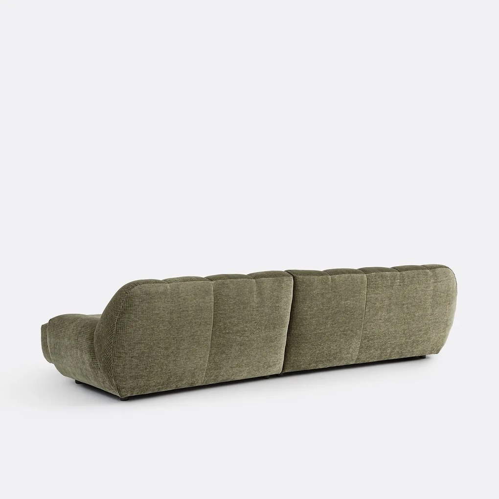 Vintage ribfluwelen hoekbank, Nuria