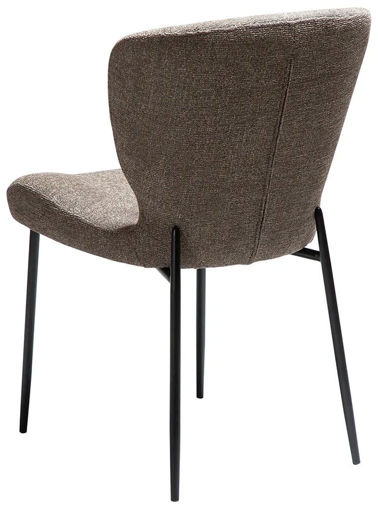 Dan-Form Glory Luxe Eetkamerstoel Bruin Boucle