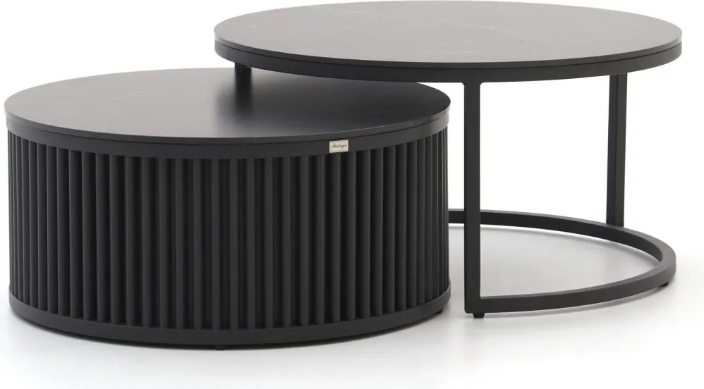 Loungetafel Bellagio  | Rond  | Tuintafel Sintered stone | Ø85cm | Kees Smit Tuinmeubelen