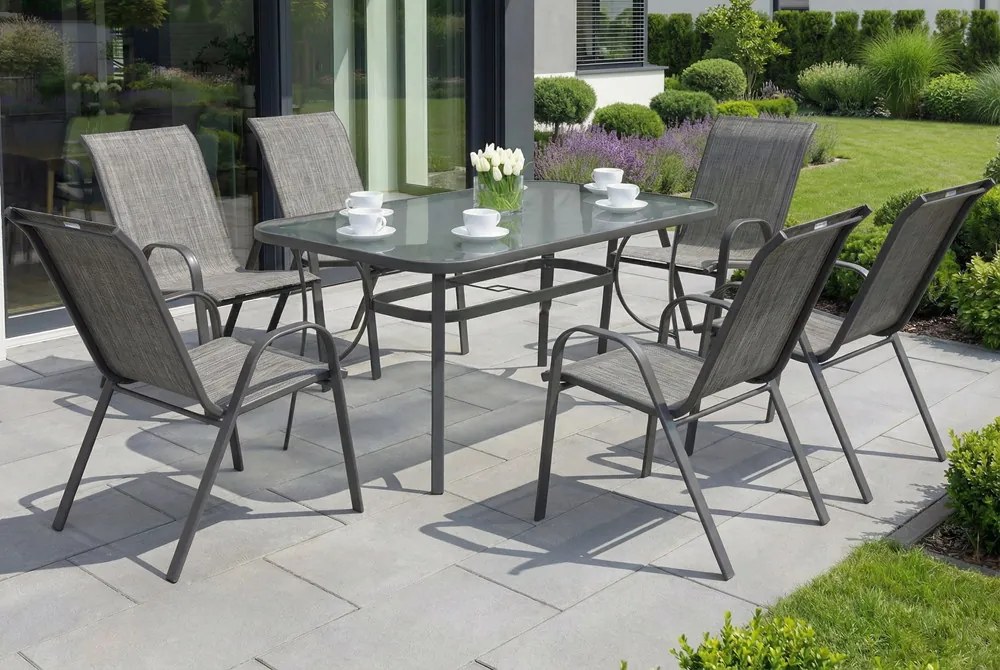 Dining tuinmeubels Modena Grijs voor 6 personen Garden Point