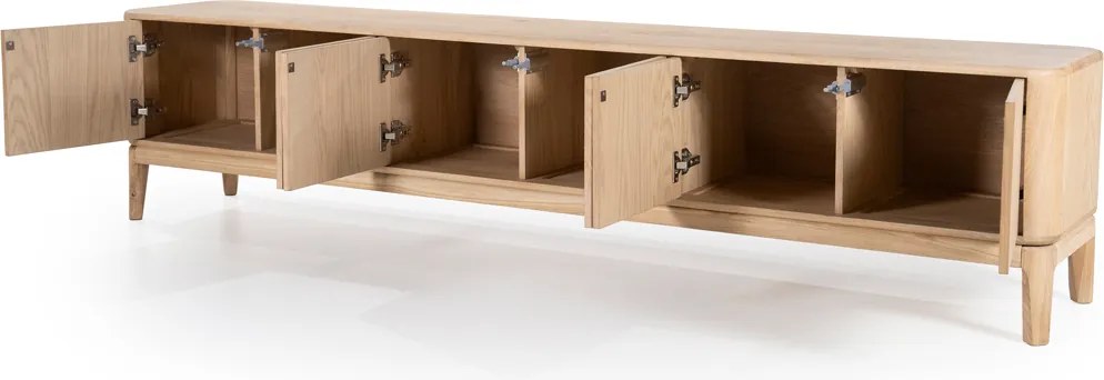 Lang Tv-meubel Licht Eiken 220 Cm - 220x40x50cm.