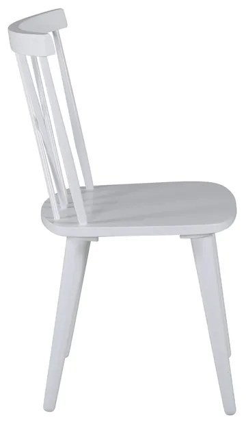 Jörn Eetkamerstoel - Fredrik - Wit - Rubberhout - Jörn