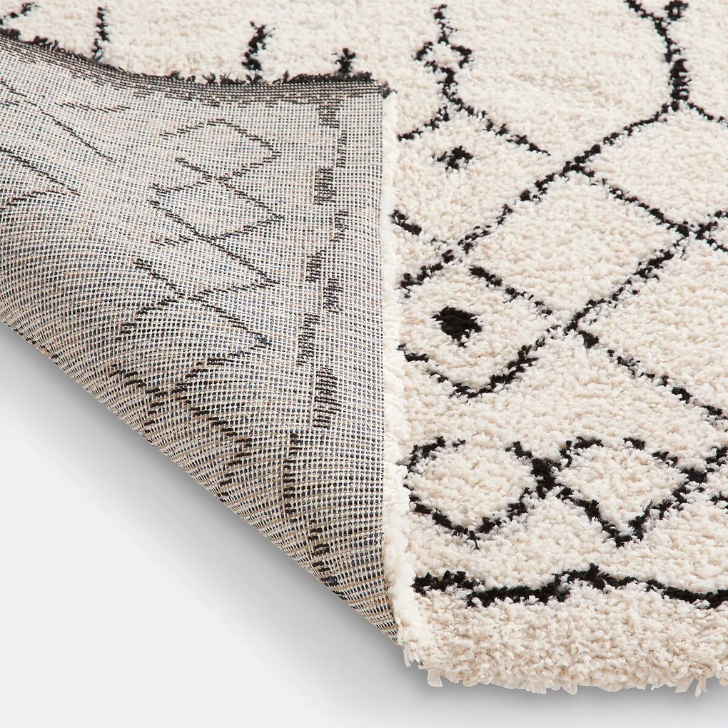 Vloerkleed in Berber stijl, vierkante vorm, Afaw
