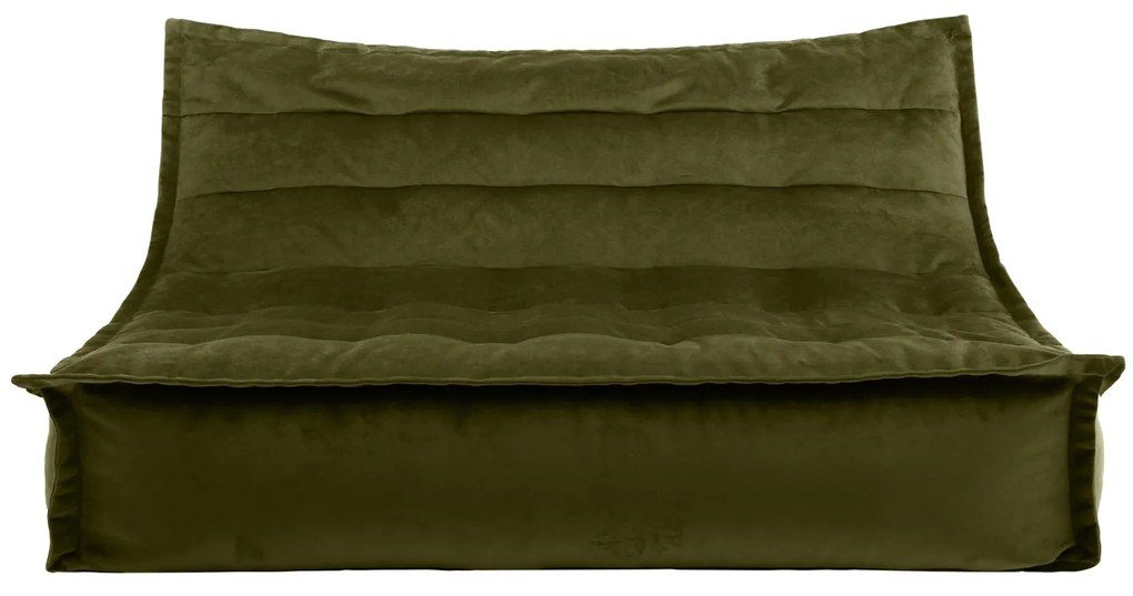 Cloudy Velvet Zitzak - Olive