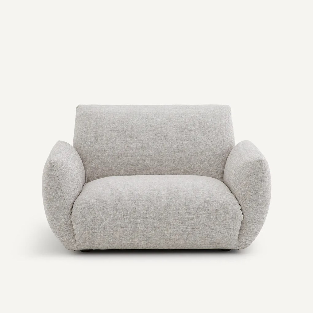 Fauteuil in canvas stof, Spogano