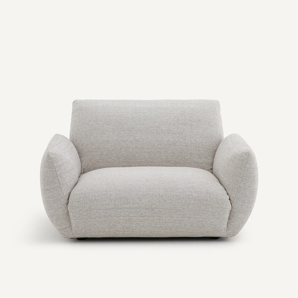 Fauteuil in jaspé stof, Spogano