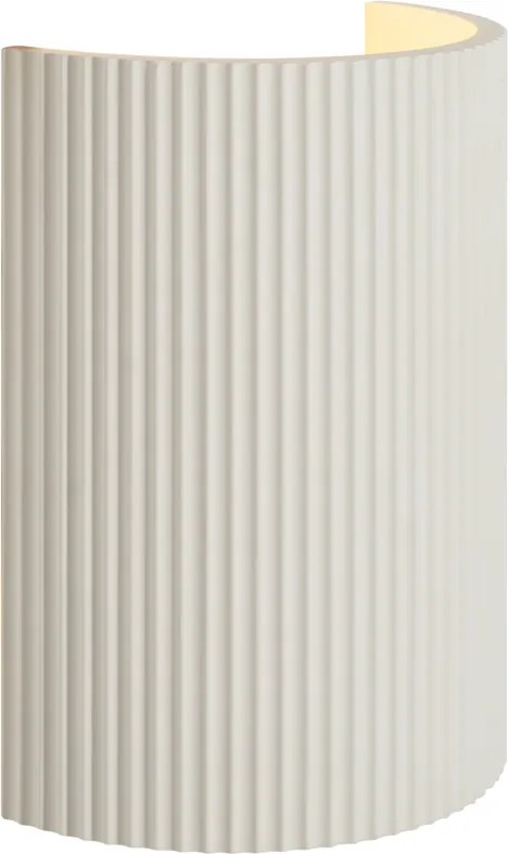 Scandinavische wandlamp wit ovaal - Plaster