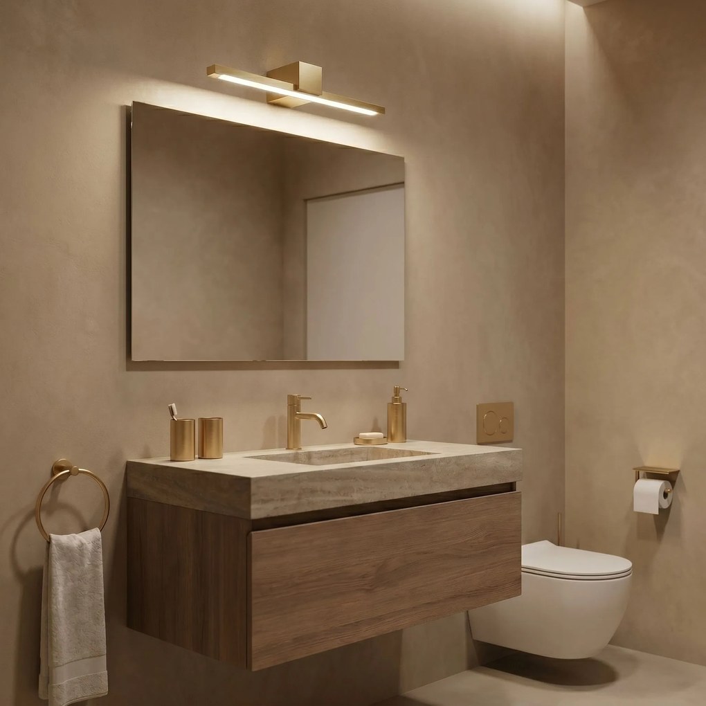 Badkamer LED-wandlamp SWE043-1W 40cm GOLD