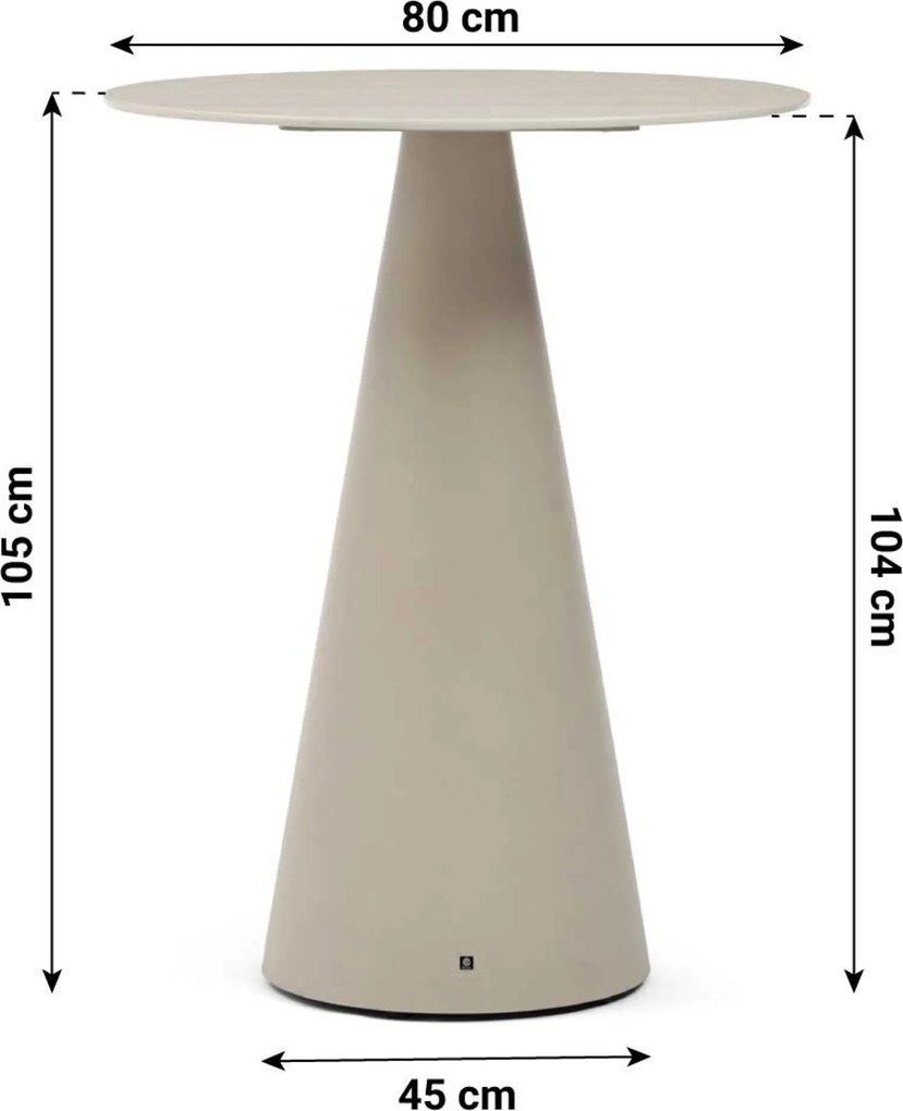 Barset 2 personen 80 cm Rope Zand/Beige De Laan Projects