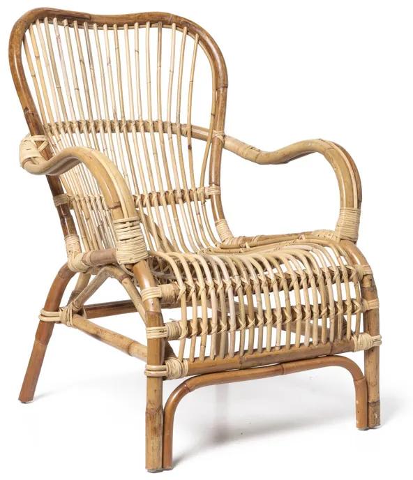 Rotan fauteuil Bandung - naturel - 83x69x84 cm