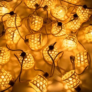 Tuin Guirlande Met Led-verlichting 15,70 M Ducrot Natuurlijk - Sklum