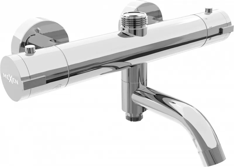 Mexen Kai thermostatische bad-douchekraan, chroom - 77900-00