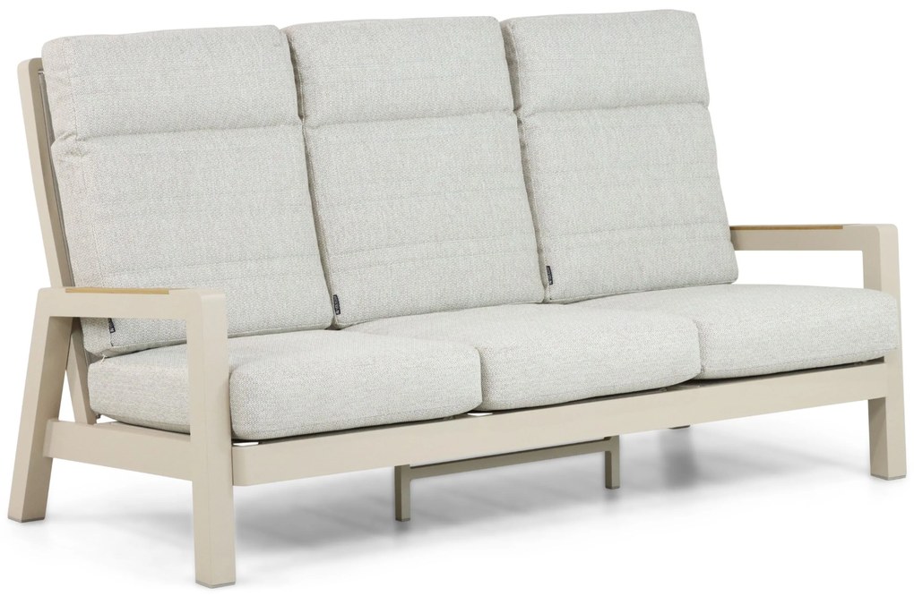 Stoel en Bank Loungeset 2 personen Aluminium Taupe  Lifestyle Garden Furniture Evora