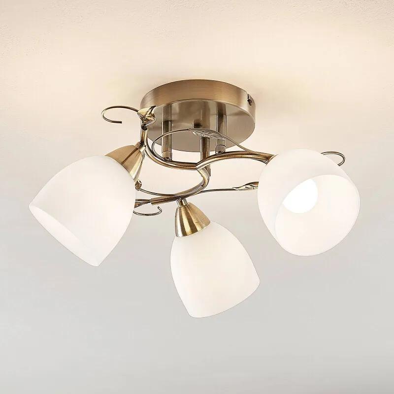 Thaddeus plafondlamp, 3-lamps, hoogte 23 cm - lampen-24