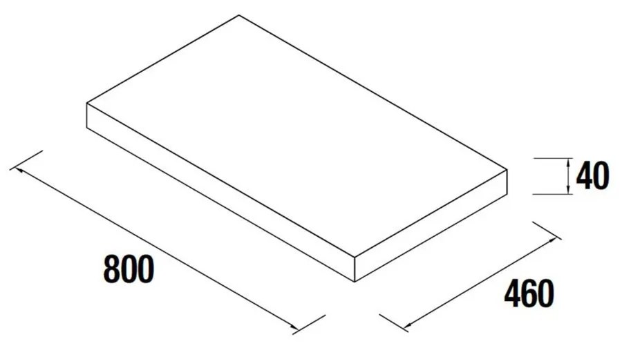 Muebles toppaneel 80cm eiken