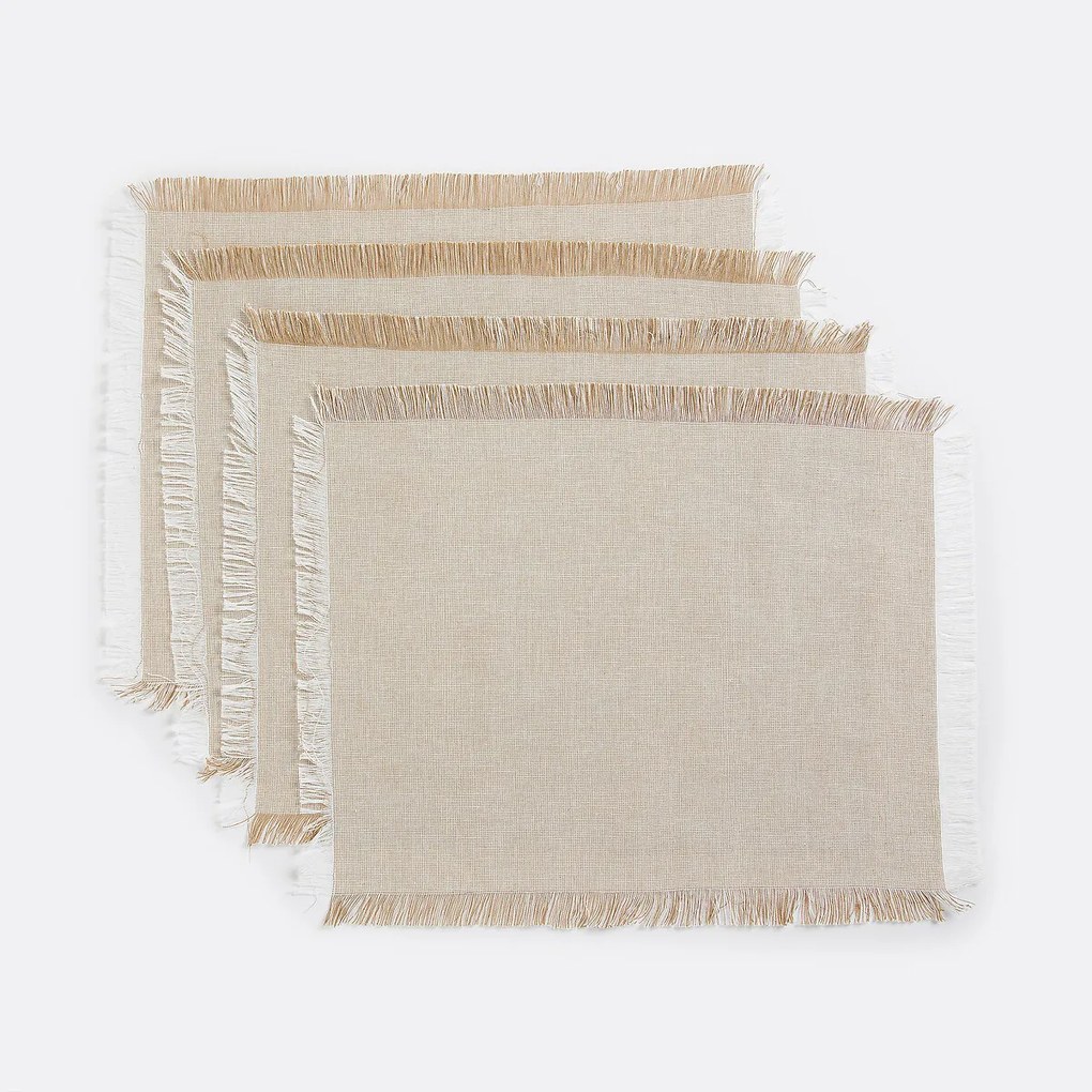 Placemats in geweven-geverfd katoen, Navao