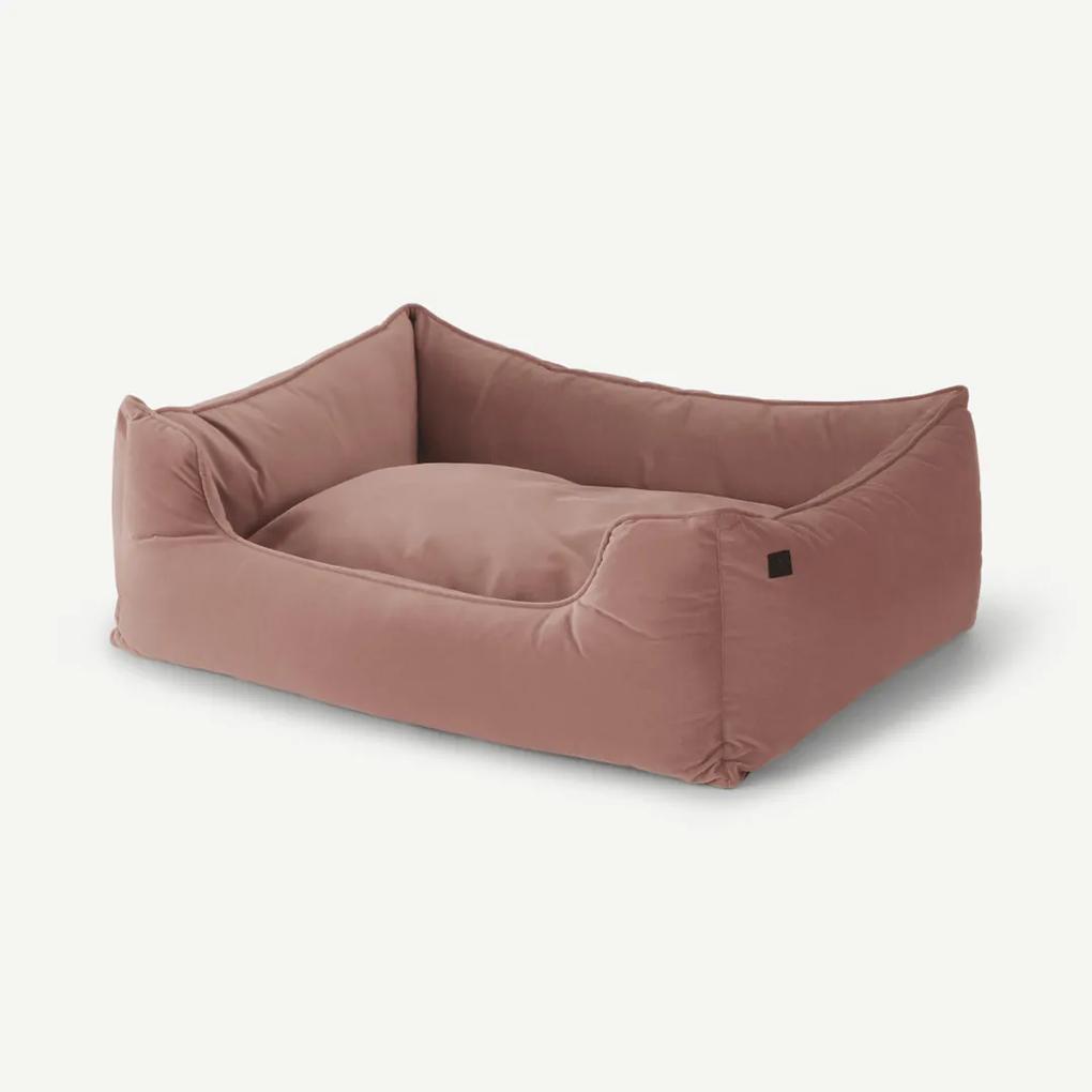 Kysler extra groot bed voor huisdieren, fluweel roze