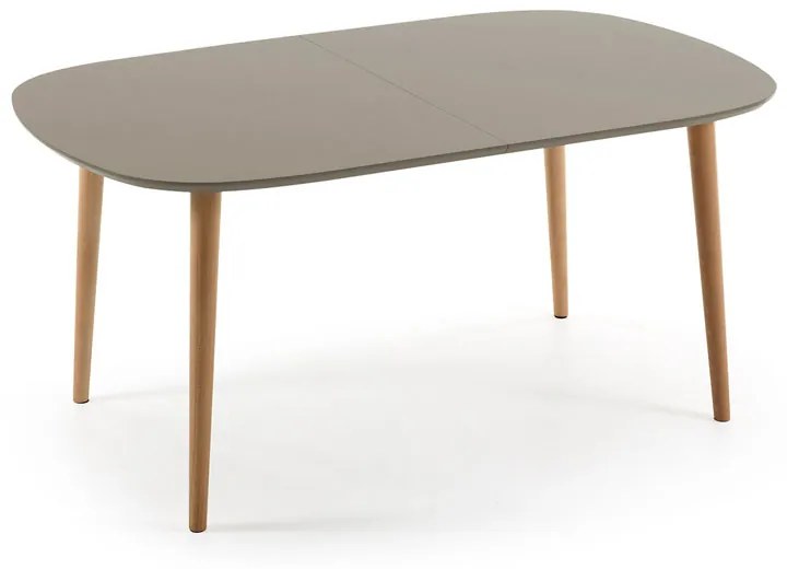 Kave Home Oqui Uitschuifbare Eettafel Bruin 160 Cm