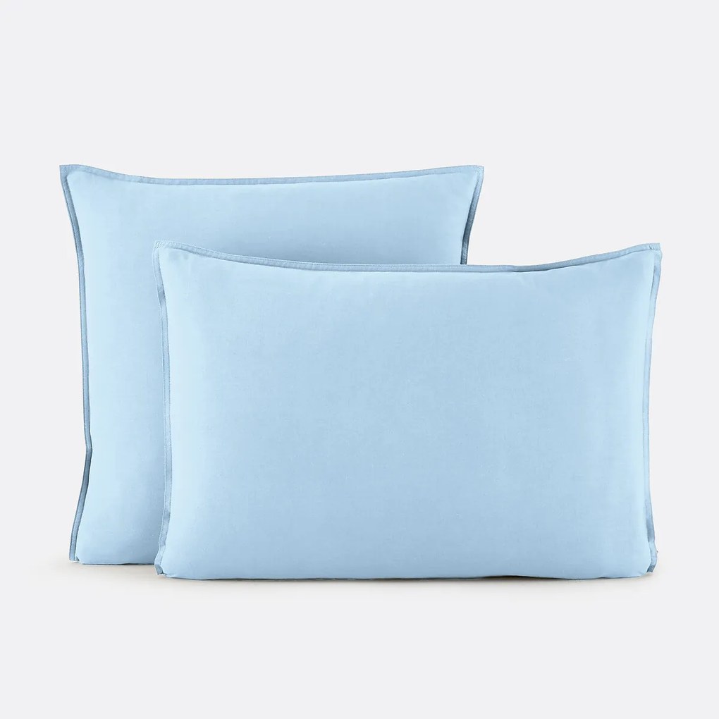 Effen kussensloop in gewassen katoen, Scenario