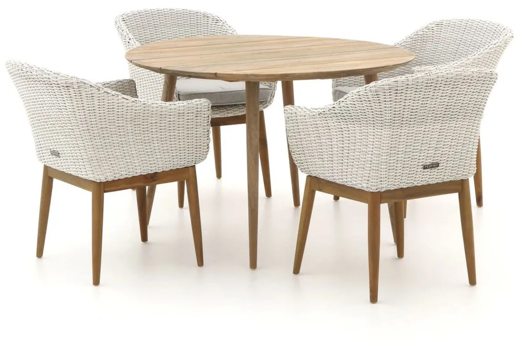 Intenso Bordano/ROUGH-K Ø115cm dining tuinset 5-delig