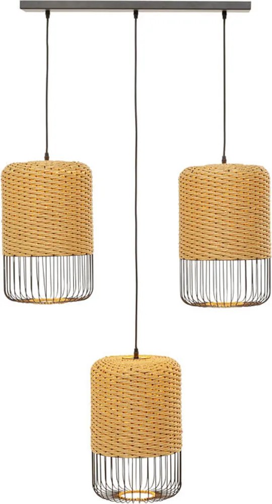 Rieten Eettafel Hanglamp