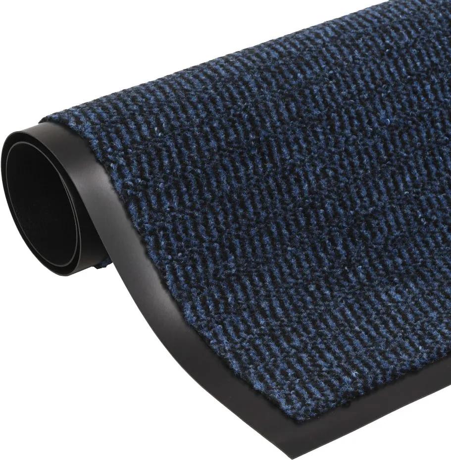 Droogloopmat rechthoekig getuft 40x60 cm blauw