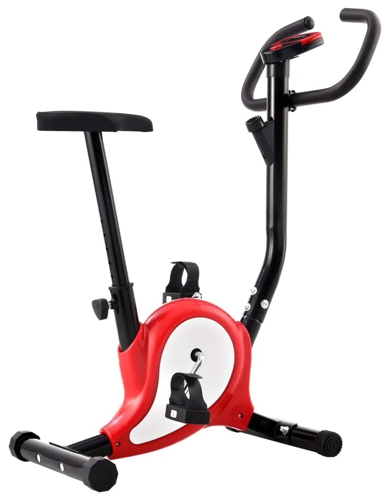 vidaXL Hometrainer met bandweerstand rood