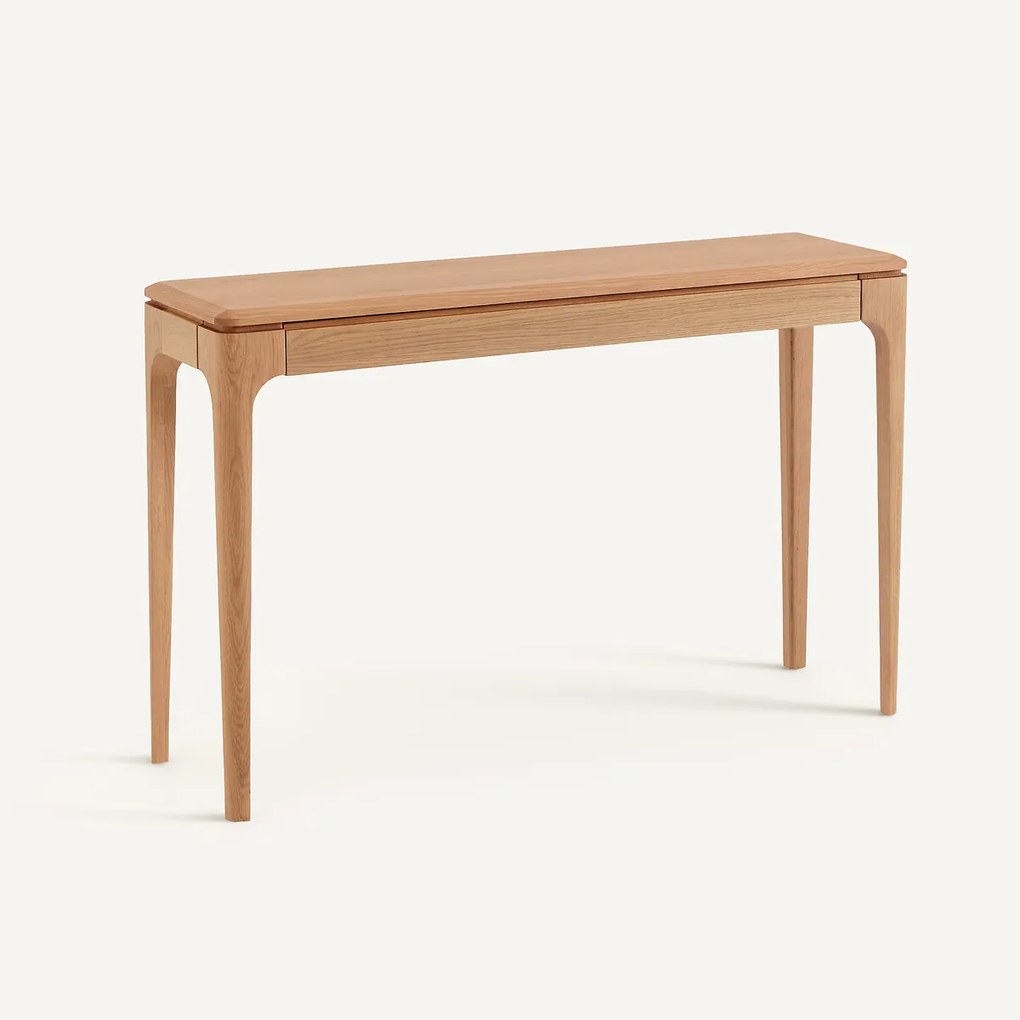 Massief eiken en eikenfineer console, lade, SANARA