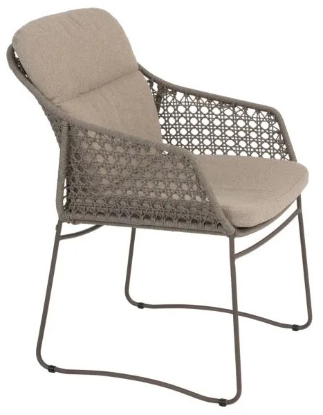 4 Seasons Outdoor Moretti tuinstoel terre met hoge rugleuning SALE  Tuinstoel    bruin weerbestendig