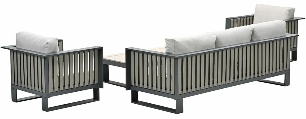 Garden Impressions Gabon loungeset 4-delig -taupe