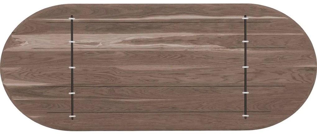 Goossens Excellent Eettafel Uniek, Semi rond 260 x 100 cm