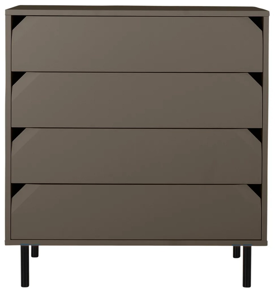 Tenzo Corner Lage Wandkast Taupe - 90x43x96cm.