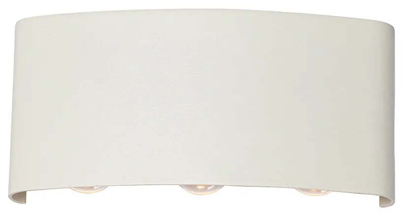 Buiten wandlamp wit incl. LED 6-lichts IP54 - Silly