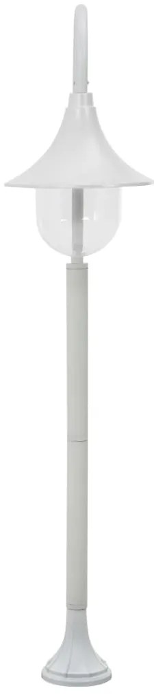 vidaXL Paalverlichting tuin E27 120 cm aluminium wit